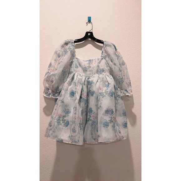 Selkie The Puff Mini Dress floral Print XS - Picture 7 of 13